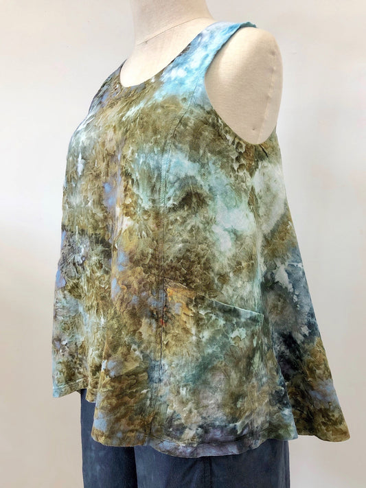 Linen Swing Tunic — Already Dyed, Ready to Ship