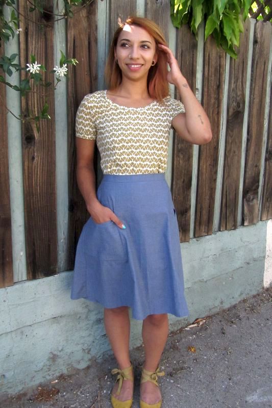 Sew L.A. Vintage Pocket Skirt Shaerie Mead Patternmaker